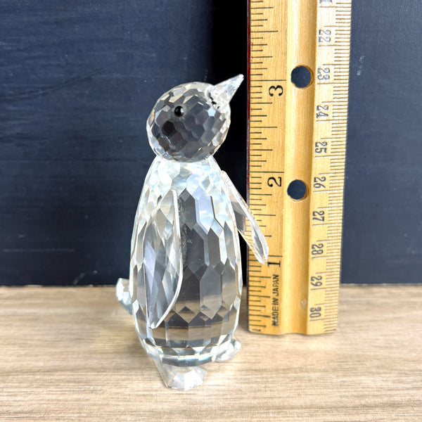 Swarovski Penguin #7643 - crystal collectible - small chip