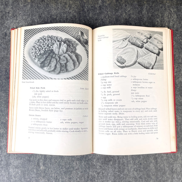 Swedish Food: 200 Selected Swedish Dishes - Sam Widenfelt - 1950 3rd edition - NextStage Vintage