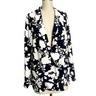 NWT Talbots unstructured midnight and white floral jacket - size L - NextStage Vintage