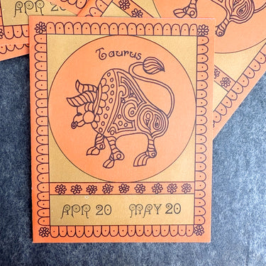 Vintage 1970s Eaton Taurus zodiac notecards with envelopes – set of 5 unused – bull design - NextStage Vintage