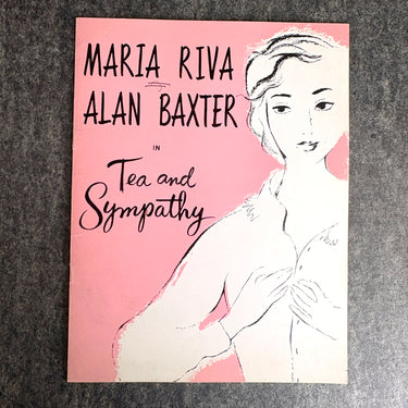 1955 Tea and Sympathy National Tour Program Maria Riva Alan Baxter Banned Boston - NextStage Vintage