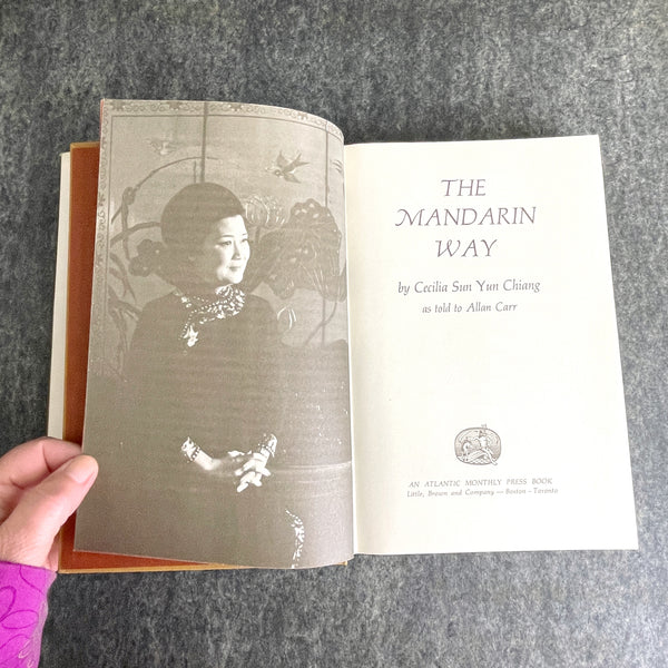 The Mandarin Way - Cecilia Sun Yun Chiang - 1975 hardcover first edition