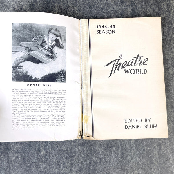 Theatre World 1944-45 Season - Daniel Blum - first publication - NextStage Vintage