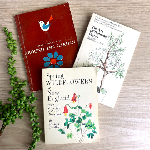 Gardening books - set of 3 - 1950s and 70s vintage