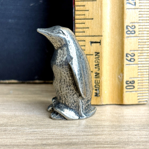 Tinn-Per Norway pewter penguin figurine