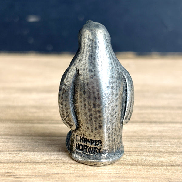 Tinn-Per Norway pewter penguin figurine