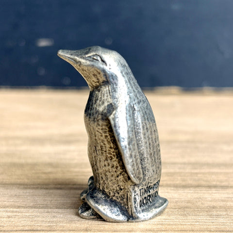 Tinn-Per Norway pewter penguin figurine