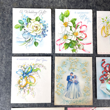 16 tiny vintage New Baby and Wedding greeting cards - 1950s - 1960s vintage - NextStage Vintage