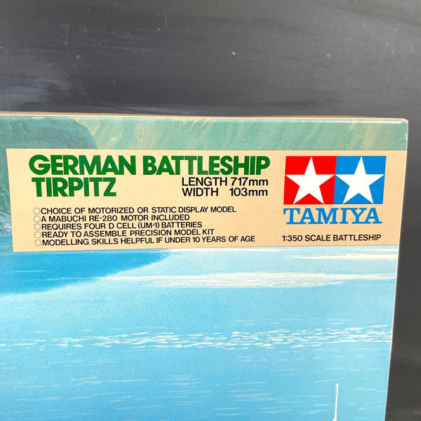 Tamiya German Battleship Tirpitz - 1:350 scale battleship kit - complete - vintage model kit - NextStage Vintage