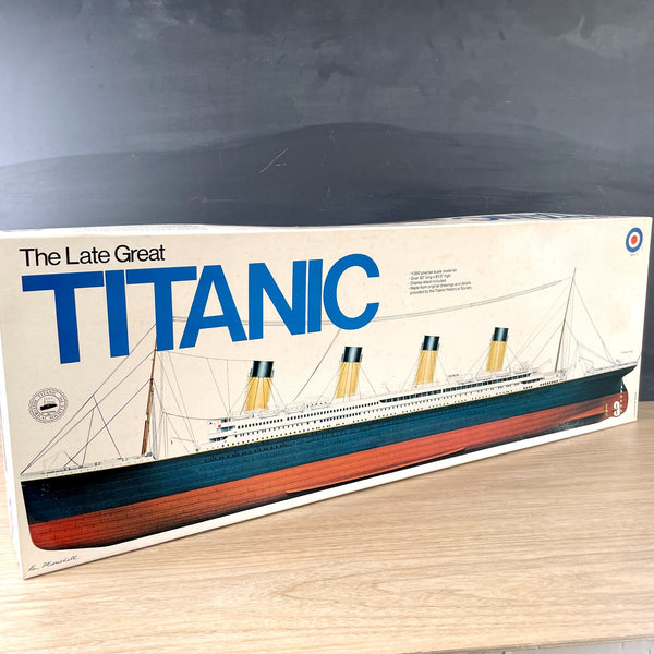 Entex The Late Great Titanic 1/350 scale model kit - complete - vintage model kit - NextStage Vintage