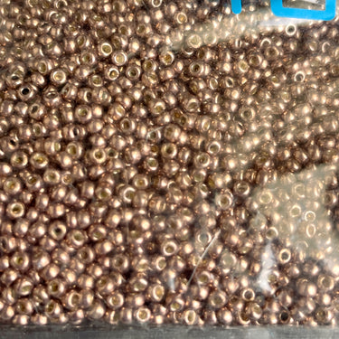 Toho 11/0 round seed beads color PF556 - galvanized mauve - 250g - NextStage Vintage