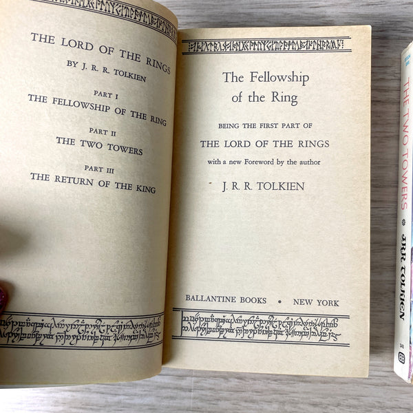 Lord of the Rings trilogy boxed set - 1970s paperbacks - NextStage Vintage
