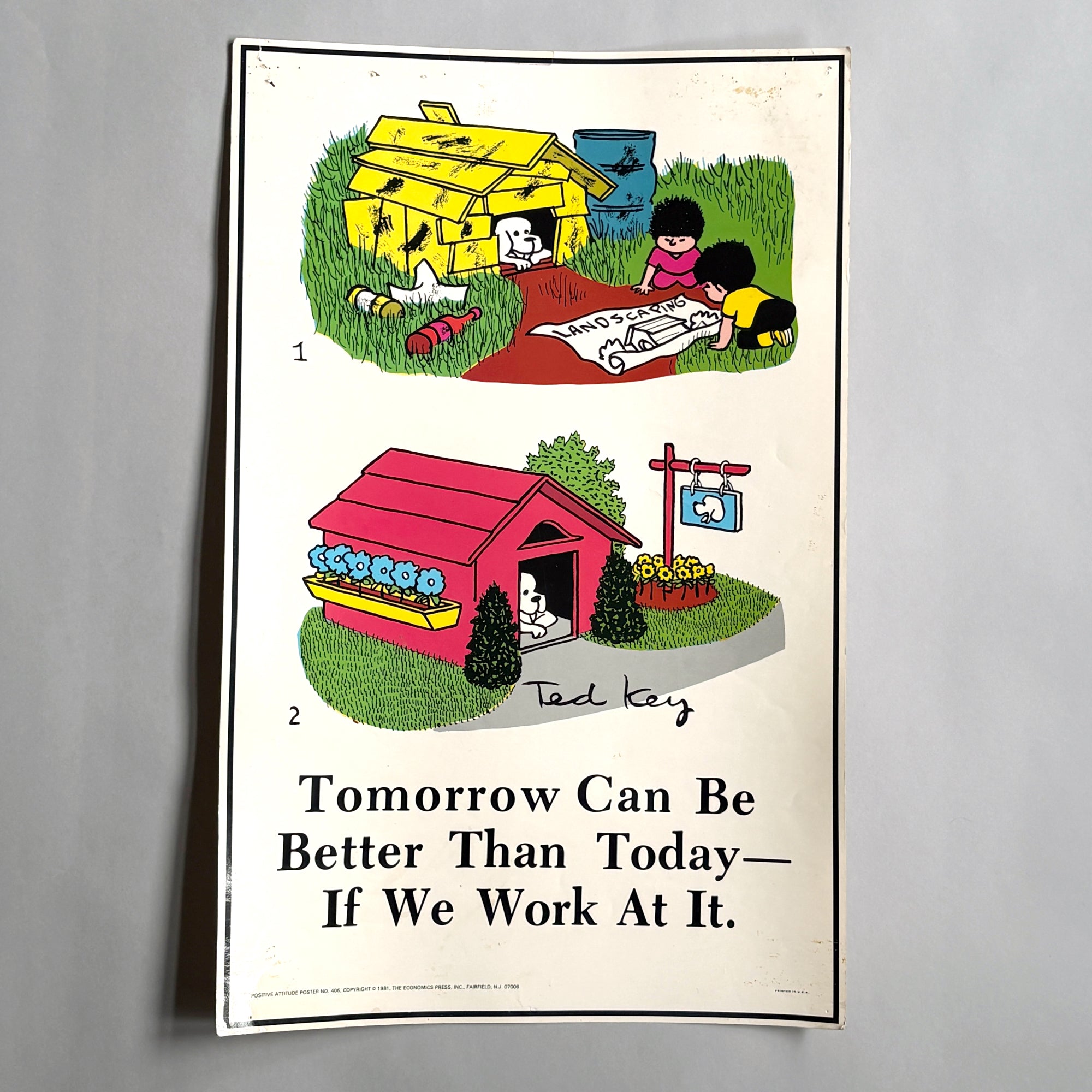Ted Key Posters 1980s Ted Key motivational poster -