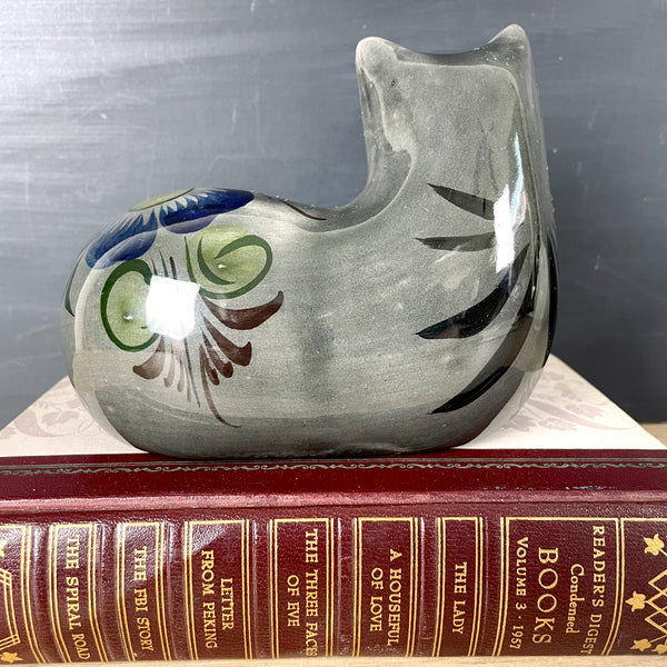 Tonala Mexican painted cat - vintage folk art - NextStage Vintage