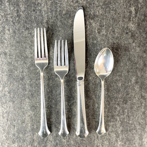 Towle Chippendale sterling place setting - 4 pieces - no monogram - NextStage Vintage