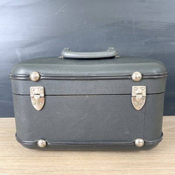 XtraLite dark gray train case - vintage suitcase - NextStage Vintage