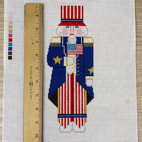 Shelly Tribbey Designs Uncle Sam needlepoint canvas #M190 - NextStage Vintage