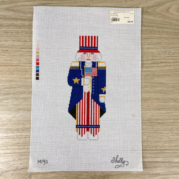 Shelly Tribbey Designs Uncle Sam needlepoint canvas #M190 - NextStage Vintage