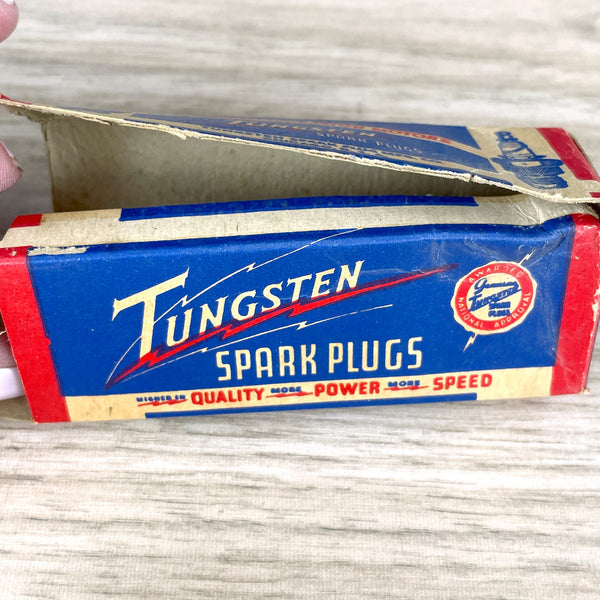 Tungsten Spark Plug in original box - antique automobilia - NextStage Vintage