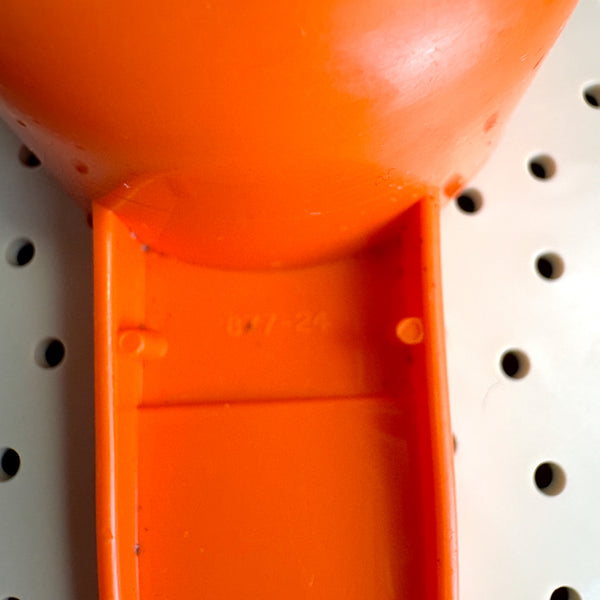 Orange Tupperware funnel and Seal N Serve steamer strainer set - 1346-3