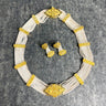 Sterling silver and vermeil multi-strand necklace and earrings set – 925 - NextStage Vintage