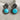 Southwestern Sterling Silver and Turquoise Drop Earrings - Post Pierced - NextStage Vintage