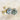 Turtle stud post pierced earrings - sterling and lab-created blue fire opal - NextStage Vintage