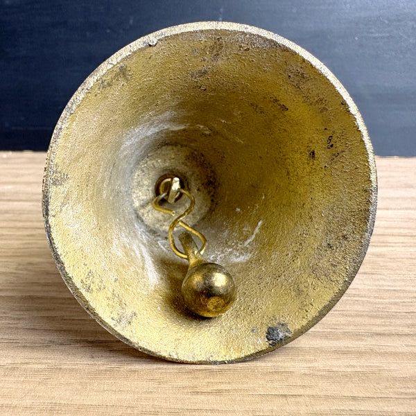 Brass unicorn hand bell - 5" tall - magical vintage - NextStage Vintage