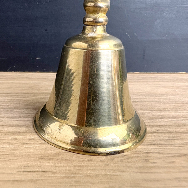 Brass unicorn hand bell - 5" tall - magical vintage - NextStage Vintage