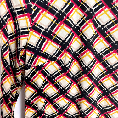 70s vintage Nancy Valentine plaid A-line dress - size small - NextStage Vintage