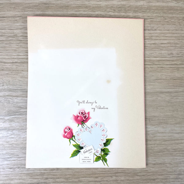 Norcross Valentine's Day Wife oversized card in gift box - used - 1960s vintage - NextStage Vintage