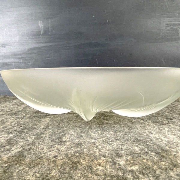 Verlys of America tassels glass bowl - 1930s art glass - NextStage Vintage
