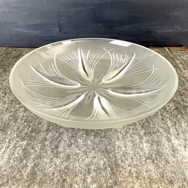 Verlys of America tassels glass bowl - 1930s art glass - NextStage Vintage