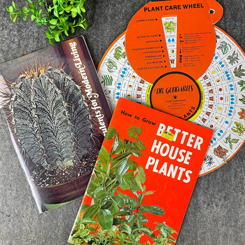 Houseplant care booklets and wheel - 1970s vintage - NextStage Vintage