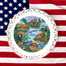 Virginia Mother of Presidents small souvenir state plate - vintage travel souvenir - NextStage Vintage