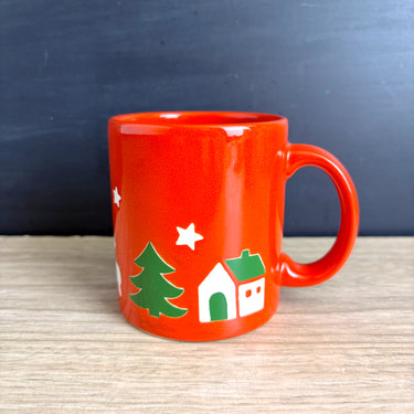 Waechtersbach stoneware Reindeer Village mug - 1990s vintage Christmas - NextStage Vintage