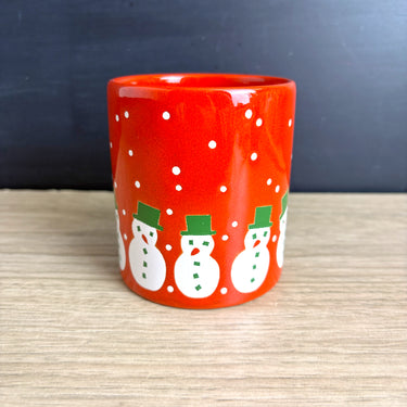 Waechtersbach stoneware Snowman mug - 1990s vintage Christmas - NextStage Vintage