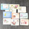 13 vintage 1950s used wallet/money-gift greeting cards - baby and wedding themes - mid century ephemera - NextStage Vintage