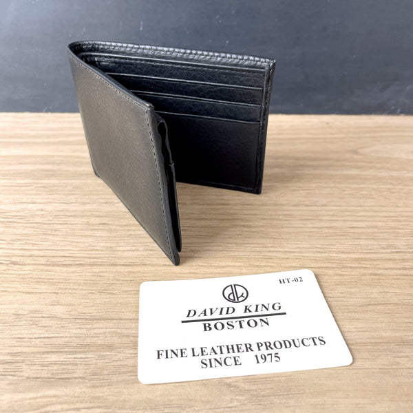 David King HT-02 Passcase black leather wallet - NOS - NextStage Vintage