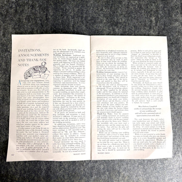 Modern Bride Plans the Perfect Wedding - Advice, Etiquette, Planner - 1970 Magazine Insert - NextStage Vintage