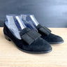Stuart Weitzman black suede Atabow loafer - size 7 - NextStage Vintage