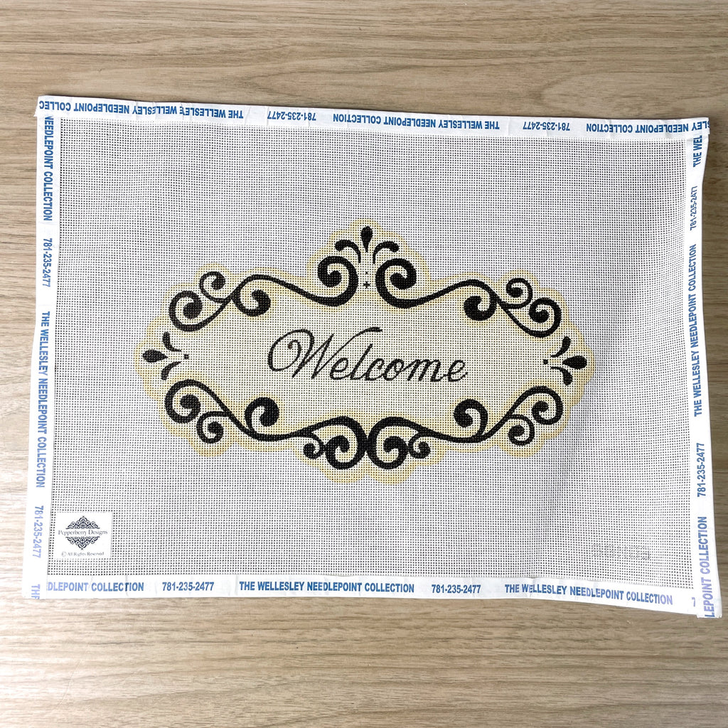Pepperberry Designs Welcome Sign needlepoint canvas #SGN03 | NextStage ...