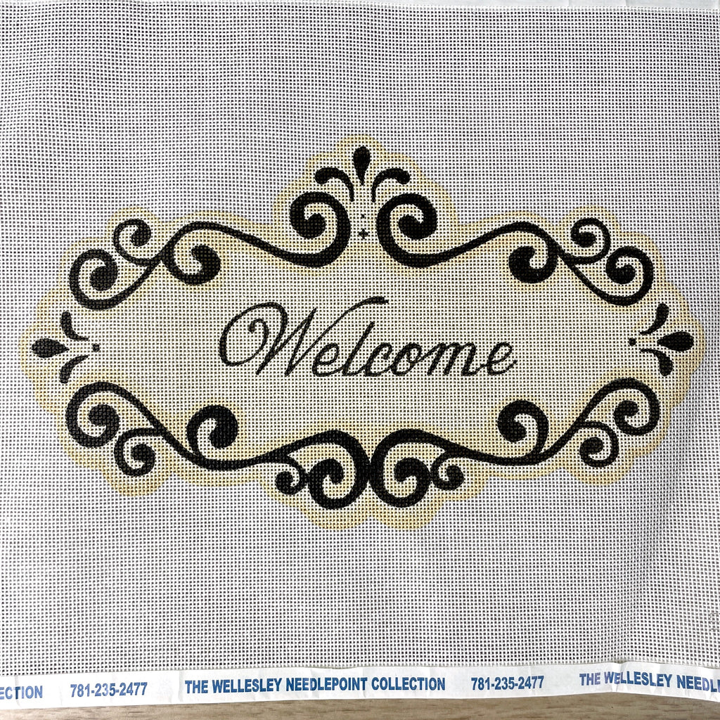 Pepperberry Designs Welcome Sign needlepoint canvas #SGN03 | NextStage ...