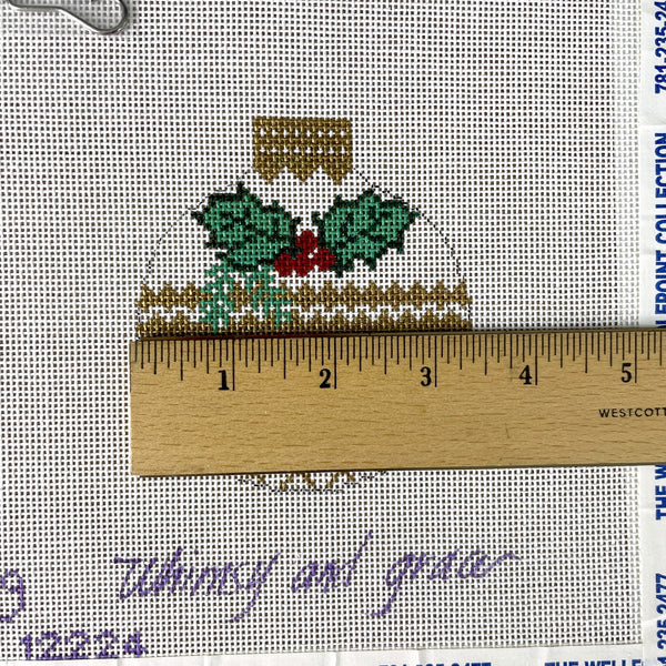 Whimsy and Grace needlepoint ornament #12224 - NextStage Vintage