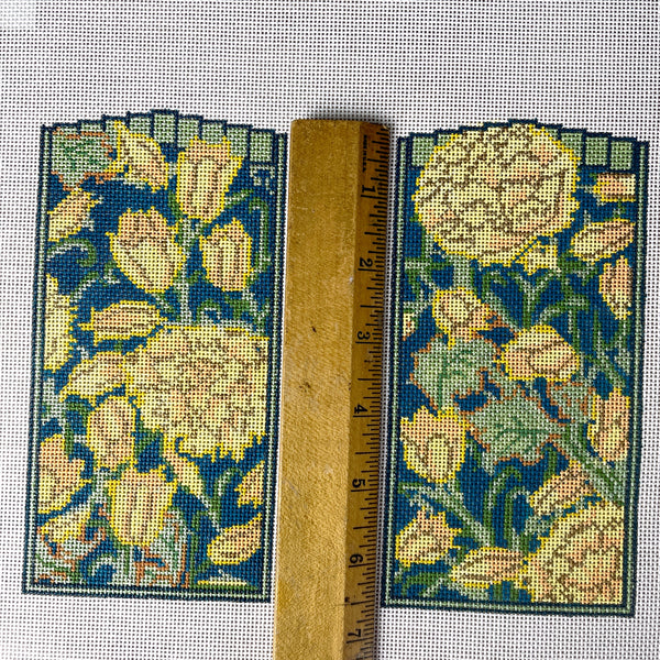 Whimsy and Grace Wild Tulips eyeglass case needlepoint canvas #12483 - NextStage Vintage