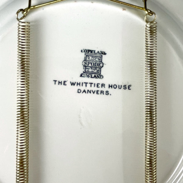 The Whittier House - Danvers, MA - Copeland Spode souvenir plate - NextStage Vintage