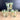 William A Meier mid century tropical monkey rocks glasses - set of 8 - 1950s vintage - NextStage Vintage
