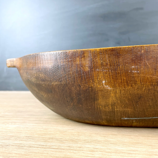 Antique wooden trencher bowl from Digby, Nova Scotia - NextStage Vintage