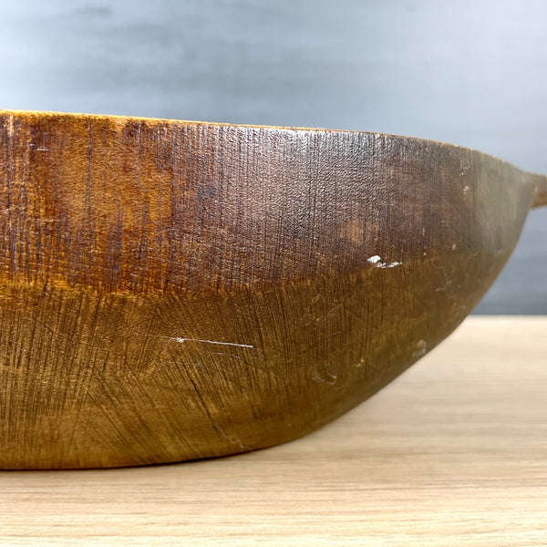 Antique wooden trencher bowl from Digby, Nova Scotia - NextStage Vintage