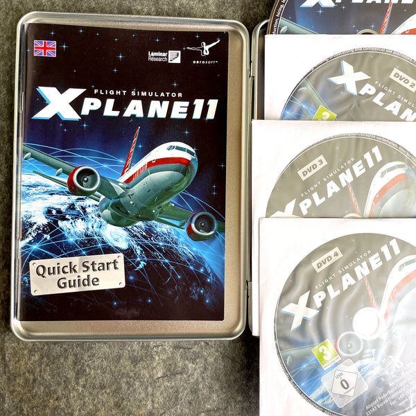 Aerosoft XPlane 11 Flight Simulator 9 DVD set for PC